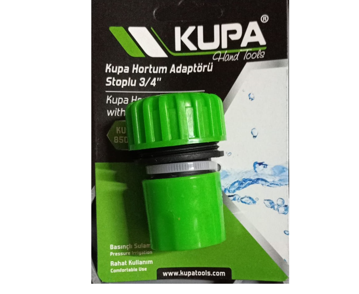 *KUPA 3/4 STOPLU HORTUM ADAPTÖRÜ